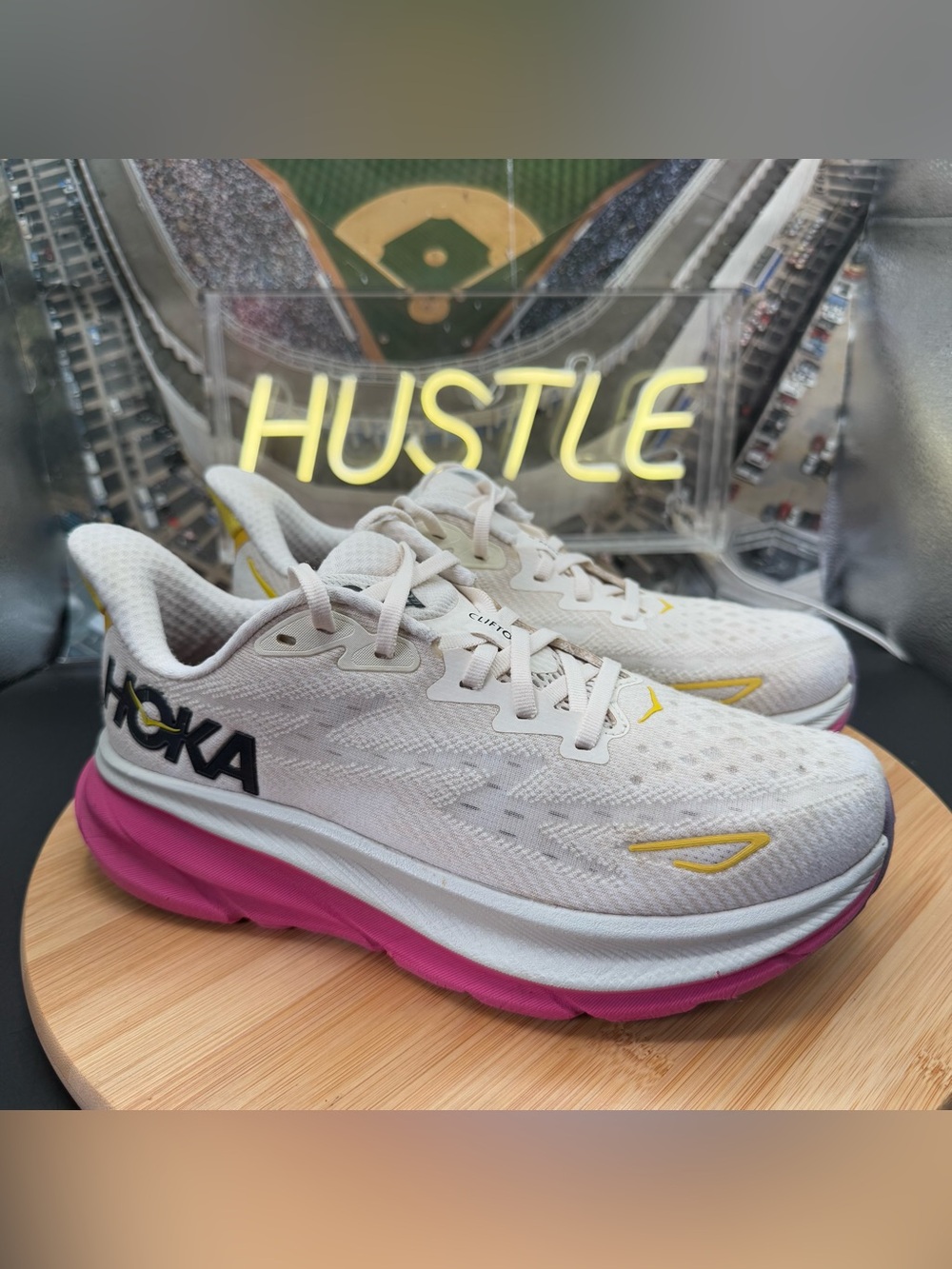 HOKA One One Clifton 9 'Eggnog Blanc De Blanc' Women’s Size 7B